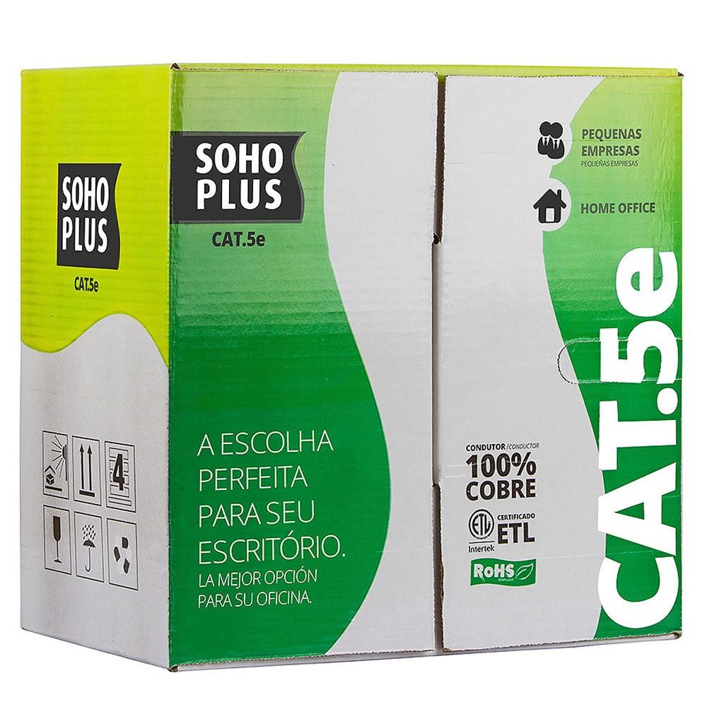 Cabo LAN Azul Furukawa CAT5E - CMX Soho Plus 305 M