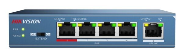 Switch Poe Hikvision DS-3E0105P-E/M 5 portas